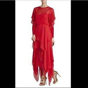 BCBGMAXAZRIA Ally Kimono-sleeve Silk Gown